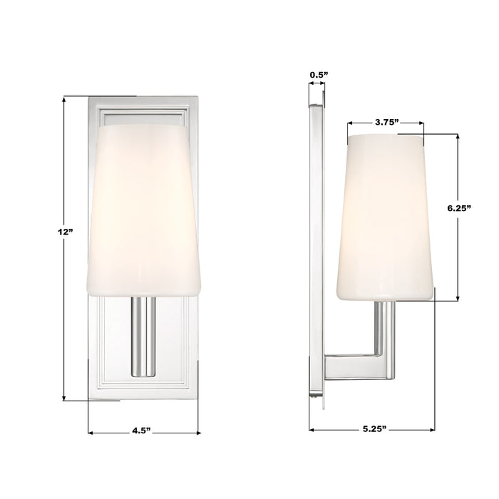 Crystorama - HGN-3901-CH - One Light Wall Sconce - Hogan - Polished Chrome