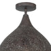 Crystorama - JAS-A5010-FB_CEILING - One Light Semi Flush Mount - Jasmine - Forged Bronze
