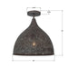 Crystorama - JAS-A5010-FB_CEILING - One Light Semi Flush Mount - Jasmine - Forged Bronze