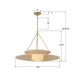Crystorama - JNP-10543-SG - One Light Chandelier - Juniper - Soft Gold