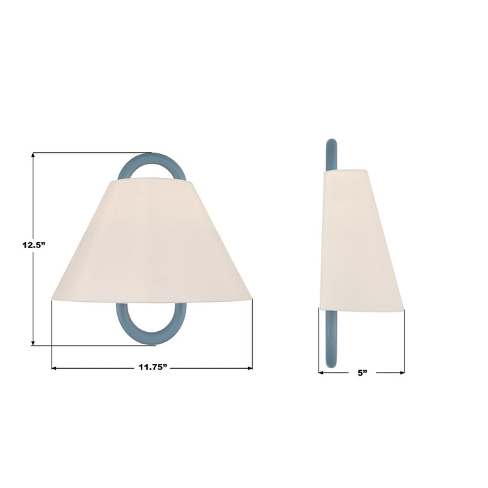 Crystorama - JOJ-801-VG-BL - One Light Wall Sconce - Jojo - Vibrant Gold