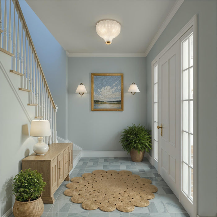 Crystorama - LAY-300-LG - Three Light Semi Flush Mount - Layton - Luxe Gold