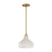Crystorama - LAY-303-LG - One Light Pendant - Layton - Luxe Gold