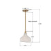 Crystorama - LAY-303-LG - One Light Pendant - Layton - Luxe Gold