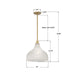 Crystorama - LAY-305-LG - One Light Pendant - Layton - Luxe Gold
