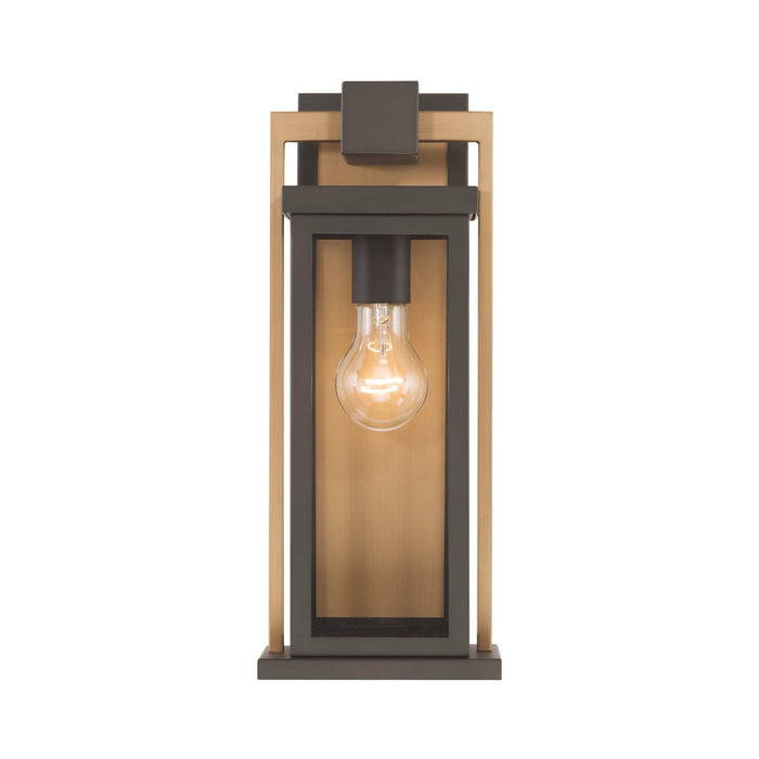 Crystorama - LDL-901-TZ-TG - One Light Outdoor Wall Sconce - Lendel - Twilight Bronze + Textured Gold