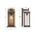 Crystorama - LDL-901-TZ-TG - One Light Outdoor Wall Sconce - Lendel - Twilight Bronze + Textured Gold