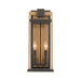 Crystorama - LDL-902-TZ-TG - Two Light Outdoor Wall Sconce - Lendel - Twilight Bronze + Textured Gold