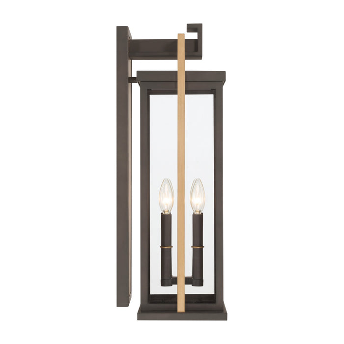 Crystorama - LDL-904-TZ-TG - Four Light Outdoor Wall Sconce - Lendel - Twilight Bronze + Textured Gold