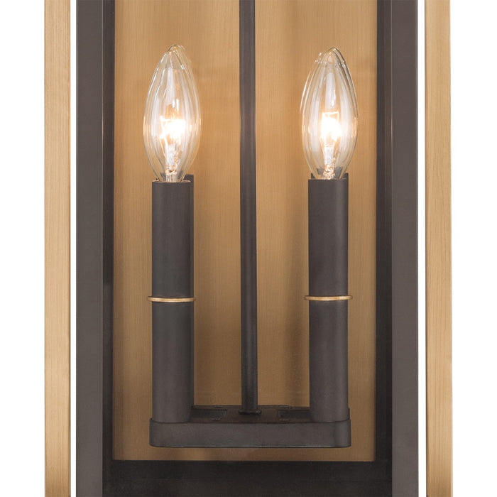 Crystorama - LDL-904-TZ-TG - Four Light Outdoor Wall Sconce - Lendel - Twilight Bronze + Textured Gold