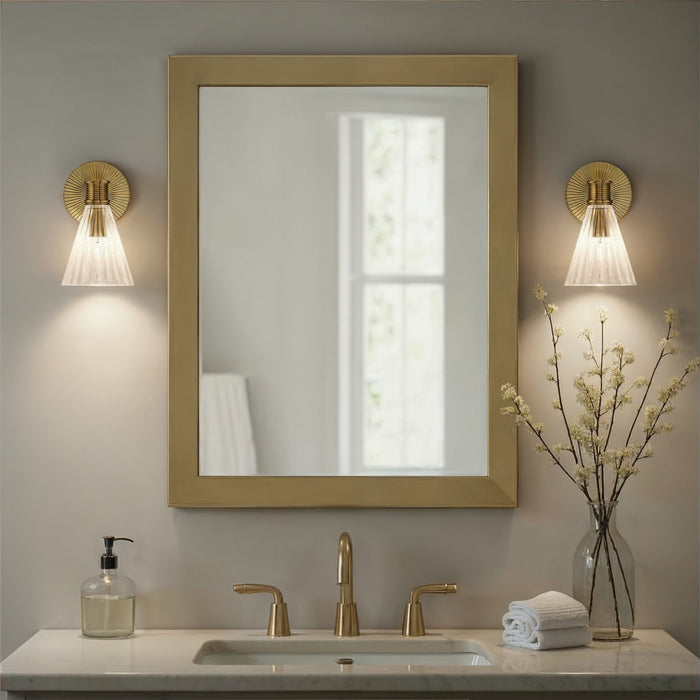 Crystorama - LOT-701-LG - One Light Wall Sconce - Lotus - Luxe Gold