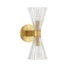 Crystorama - LOT-702-LG - Two Light Wall Sconce - Lotus - Luxe Gold