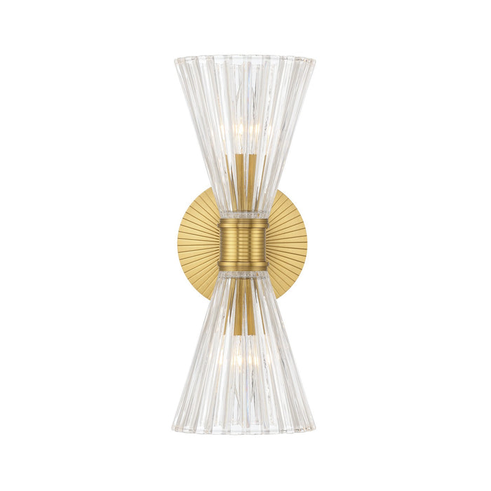 Crystorama - LOT-702-LG - Two Light Wall Sconce - Lotus - Luxe Gold