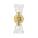 Crystorama - LOT-702-LG - Two Light Wall Sconce - Lotus - Luxe Gold