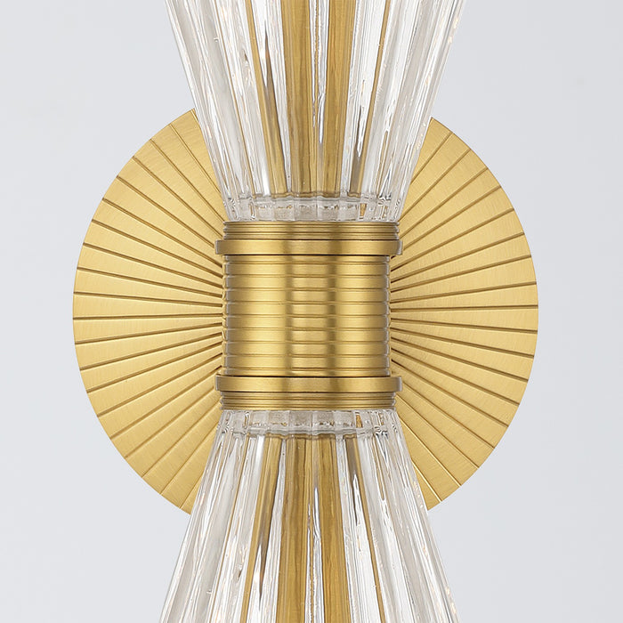 Crystorama - LOT-702-LG - Two Light Wall Sconce - Lotus - Luxe Gold