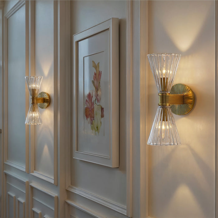 Crystorama - LOT-702-LG - Two Light Wall Sconce - Lotus - Luxe Gold