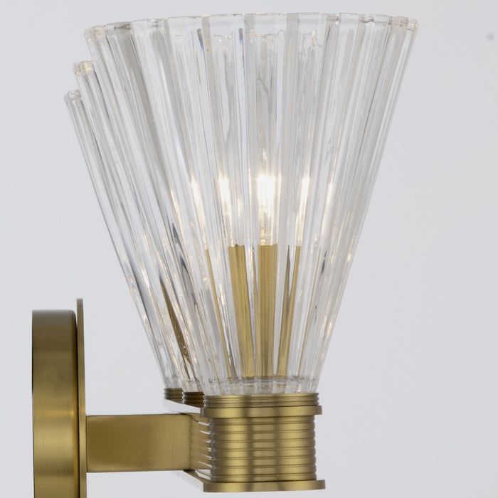 Crystorama - LOT-703-LG - Three Light Bath - Lotus - Luxe Gold