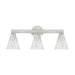 Crystorama - LOT-703-PN - Three Light Bath - Lotus - Polished Nickel