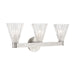 Crystorama - LOT-703-PN - Three Light Bath - Lotus - Polished Nickel