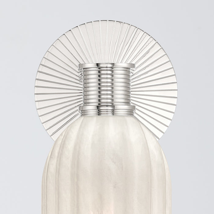 Crystorama - LOT-711-PN - One Light Wall Sconce - Lotus - Polished Nickel