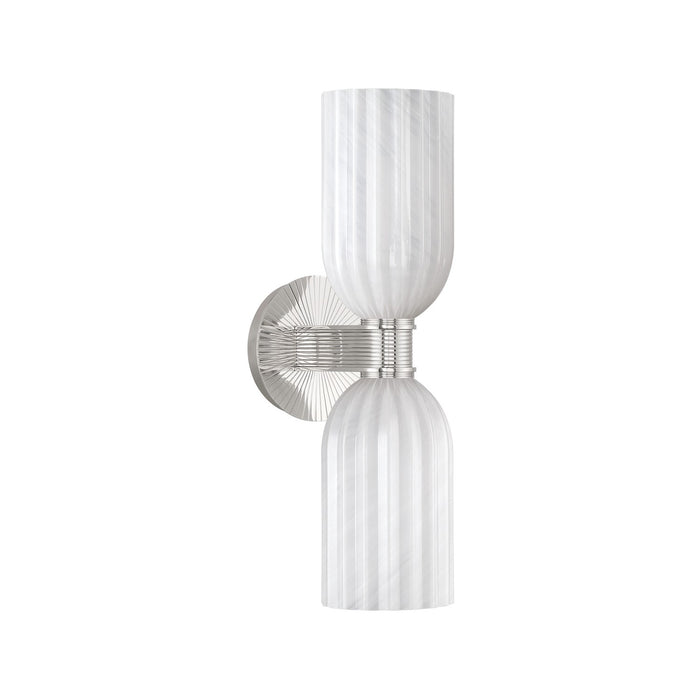 Crystorama - LOT-712-PN - Two Light Wall Sconce - Lotus - Polished Nickel