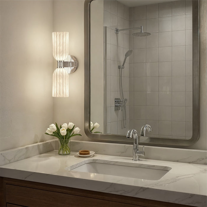 Crystorama - LOT-712-PN - Two Light Wall Sconce - Lotus - Polished Nickel