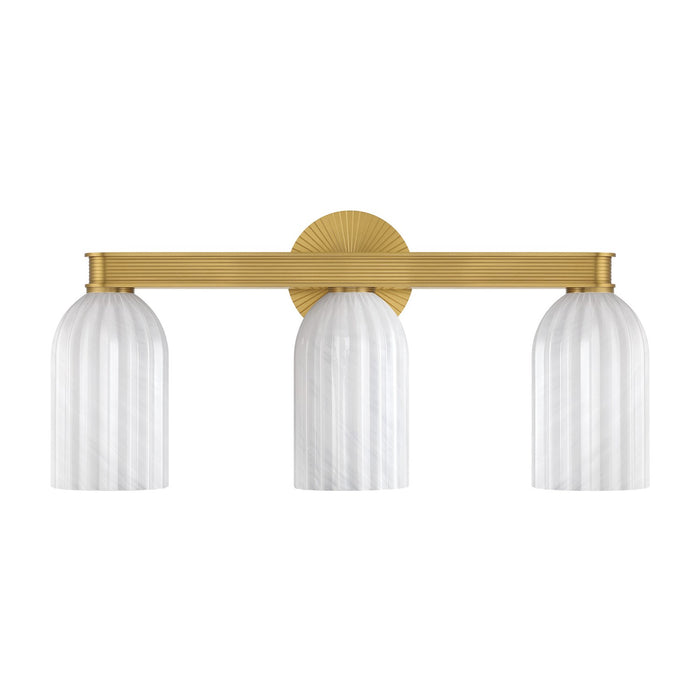 Crystorama - LOT-713-LG - Three Light Bath - Lotus - Luxe Gold
