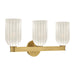 Crystorama - LOT-713-LG - Three Light Bath - Lotus - Luxe Gold