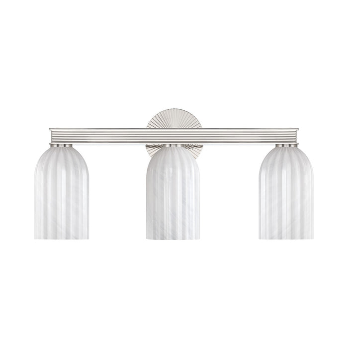 Crystorama - LOT-713-PN - Three Light Bath - Lotus - Polished Nickel