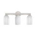 Crystorama - LOT-713-PN - Three Light Bath - Lotus - Polished Nickel