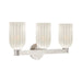 Crystorama - LOT-713-PN - Three Light Bath - Lotus - Polished Nickel