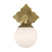 Crystorama - ORY-1001-AG-WH - One Light Wall Sconce - Orly - Aged Brass