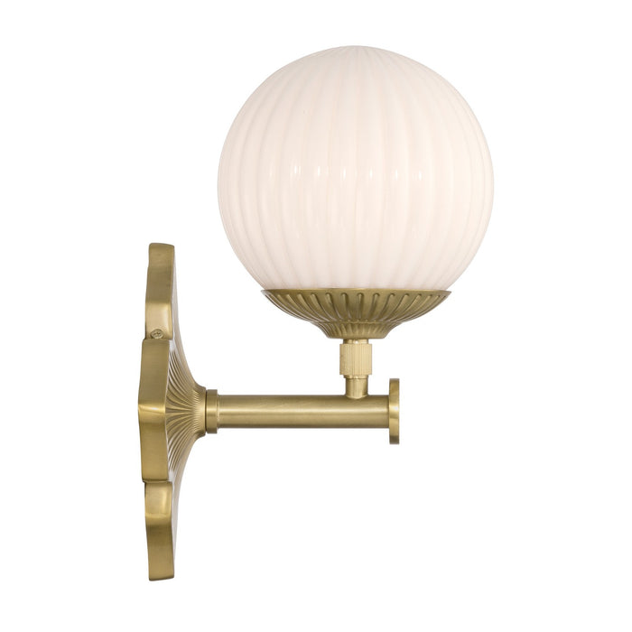 Crystorama - ORY-1001-AG-WH - One Light Wall Sconce - Orly - Aged Brass