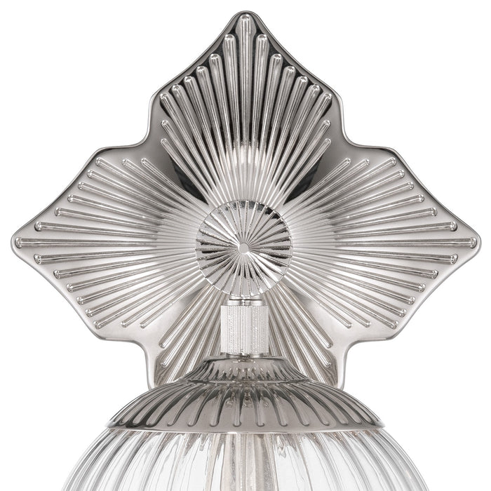 Crystorama - ORY-1001-PN-CL - One Light Wall Sconce - Orly - Polished Nickel