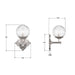 Crystorama - ORY-1001-PN-CL - One Light Wall Sconce - Orly - Polished Nickel