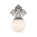 Crystorama - ORY-1001-PN-WH - One Light Wall Sconce - Orly - Polished Nickel