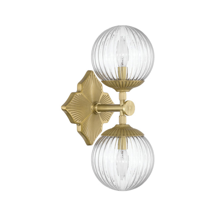 Crystorama - ORY-1002-AG-CL - Two Light Wall Sconce - Orly - Aged Brass