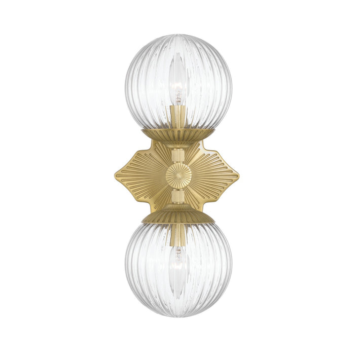 Crystorama - ORY-1002-AG-CL - Two Light Wall Sconce - Orly - Aged Brass