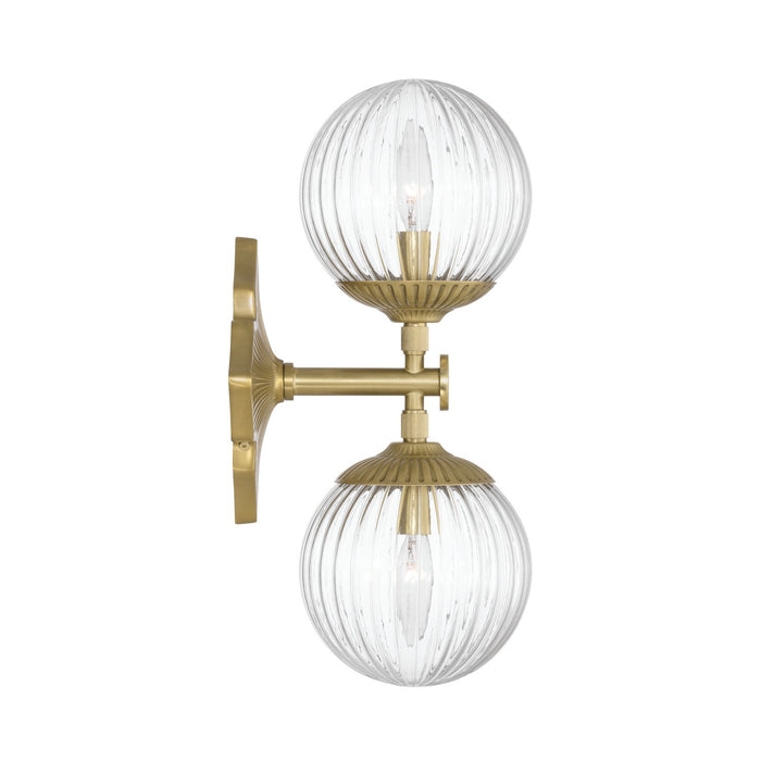 Crystorama - ORY-1002-AG-CL - Two Light Wall Sconce - Orly - Aged Brass