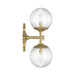 Crystorama - ORY-1002-AG-CL - Two Light Wall Sconce - Orly - Aged Brass
