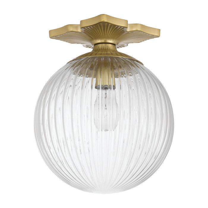 Crystorama - ORY-1003-AG-CL - One Light Semi Flush Mount - Orly - Aged Brass