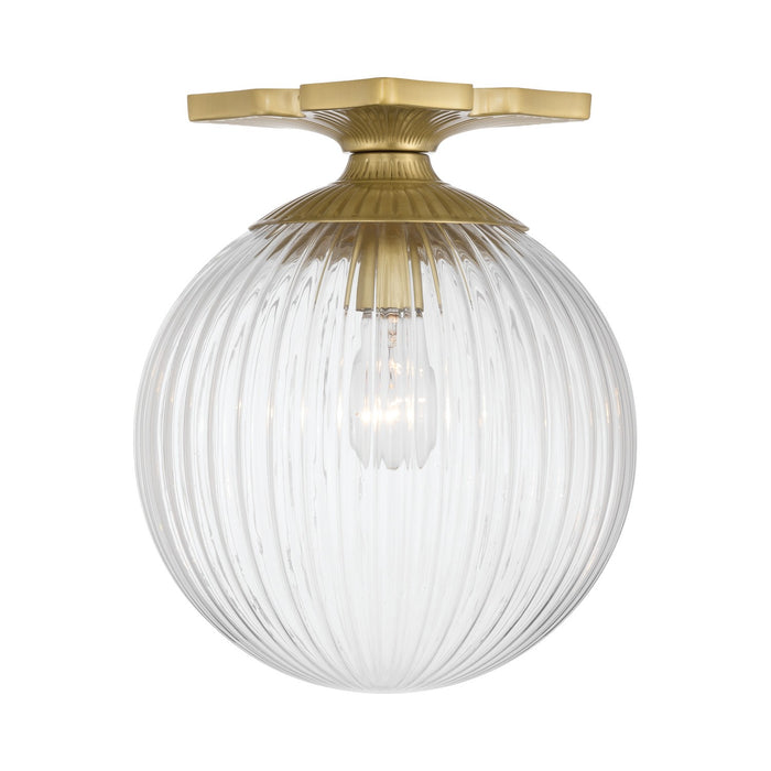 Crystorama - ORY-1003-AG-CL - One Light Semi Flush Mount - Orly - Aged Brass