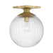 Crystorama - ORY-1003-AG-CL - One Light Semi Flush Mount - Orly - Aged Brass