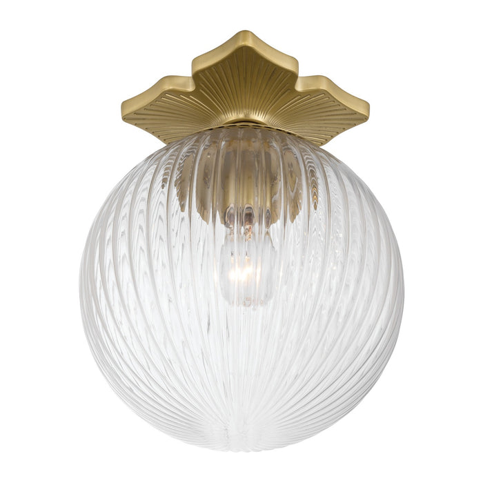 Crystorama - ORY-1003-AG-CL - One Light Semi Flush Mount - Orly - Aged Brass
