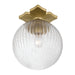 Crystorama - ORY-1003-AG-CL - One Light Semi Flush Mount - Orly - Aged Brass