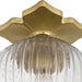 Crystorama - ORY-1003-AG-CL - One Light Semi Flush Mount - Orly - Aged Brass