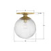 Crystorama - ORY-1003-AG-CL - One Light Semi Flush Mount - Orly - Aged Brass