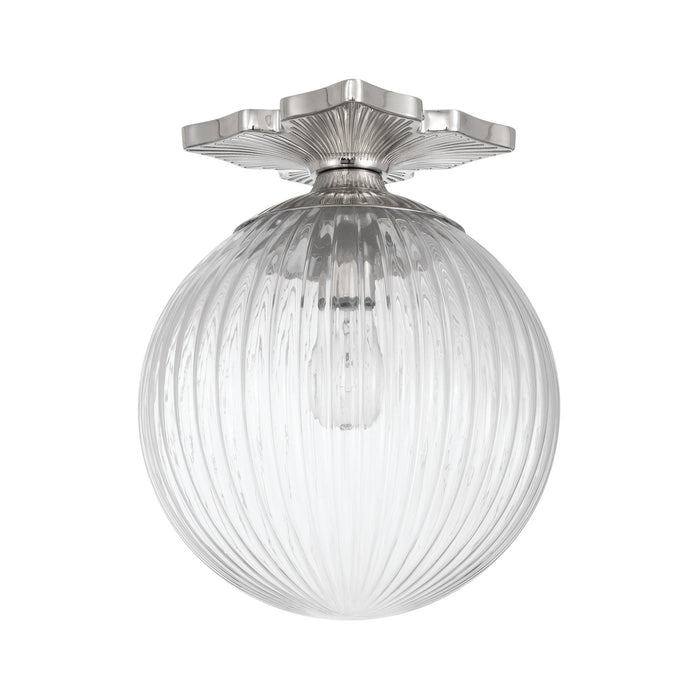 Crystorama - ORY-1003-PN-CL - One Light Semi Flush Mount - Orly - Polished Nickel