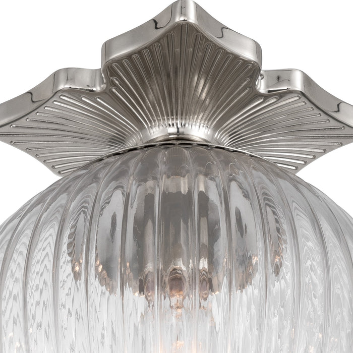 Crystorama - ORY-1003-PN-CL - One Light Semi Flush Mount - Orly - Polished Nickel