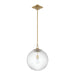 Crystorama - ORY-1007-AG-CL - One Light Pendant - Orly - Aged Brass